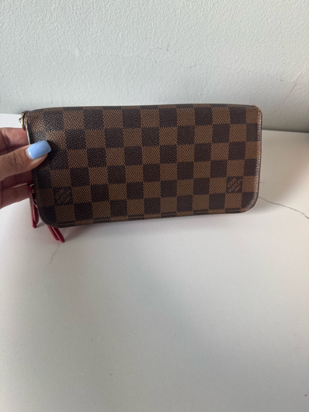 Louis Vuitton Red Leather Wallet with Gold Hardware - Picture 8 of 9